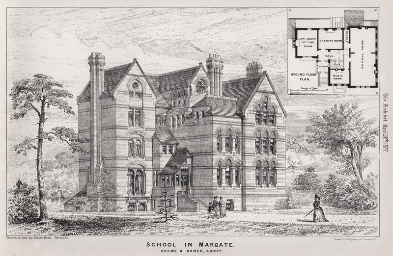 Skole i Margate (gravering) af English School
