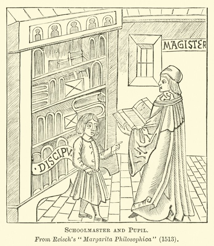 Schoolmaster and Pupil  af English School