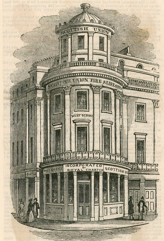 Scottish Union Insurance Company, The Strand, London af English School