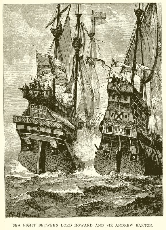 Søkamp mellem Lord Howard og Sir Andrew Barton af English School