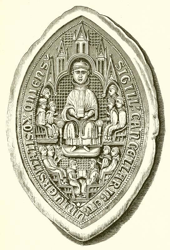 Segl fra Oxford University, ca. 1300 af English School