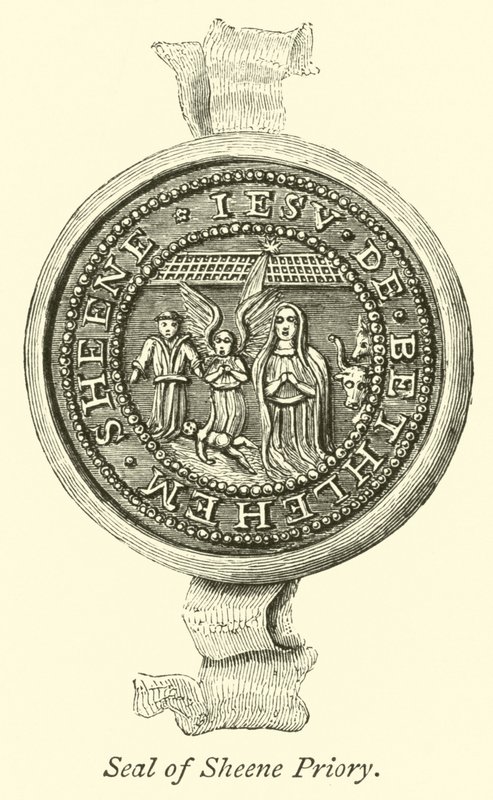 Seal of Sheene Priory  af English School