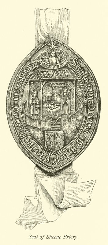 Seal of Sheene Priory  af English School