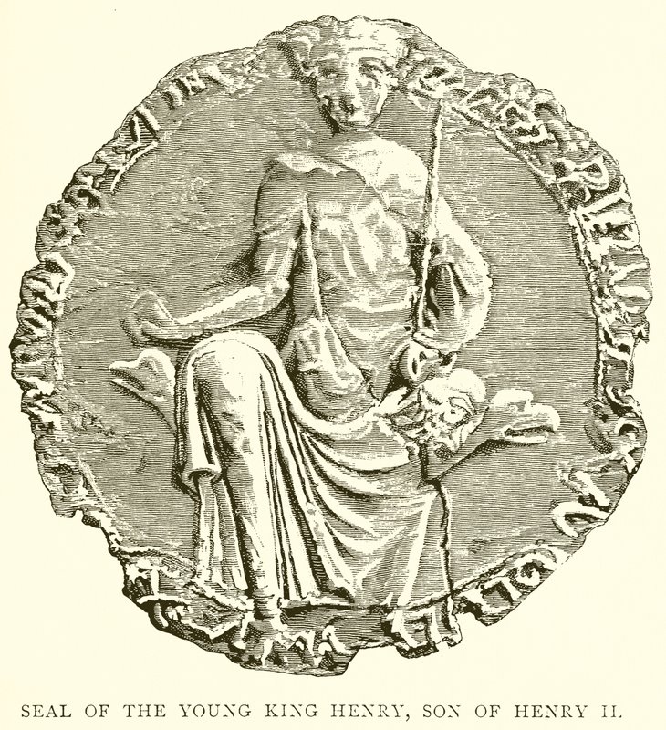 Segl af den unge kong Henrik, søn af Henrik II af English School
