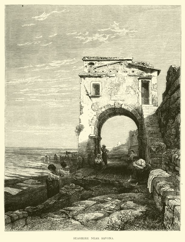 Kyst nær Savona af English School
