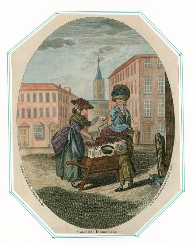 Sæsonvenlig tilskyndelse. Kirsebær af English School