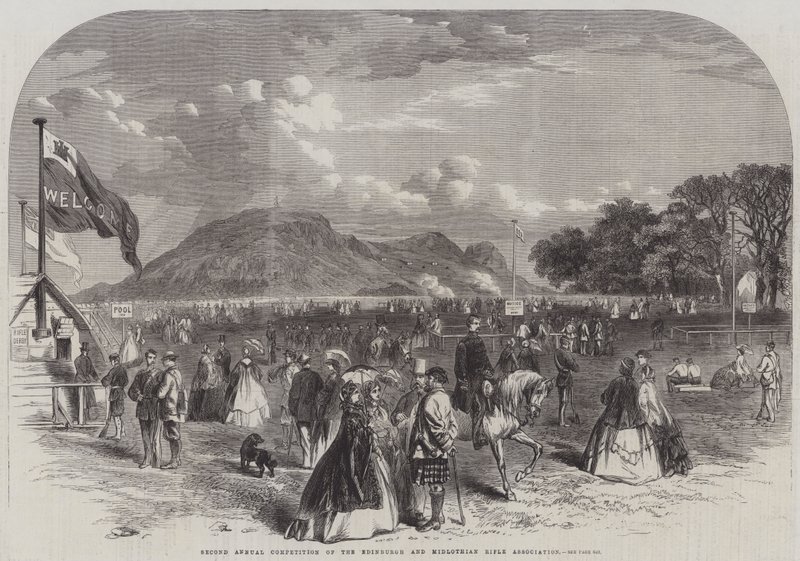 Anden årlige konkurrence af Edinburgh og Midlothian Rifle Association (gravering) af English School