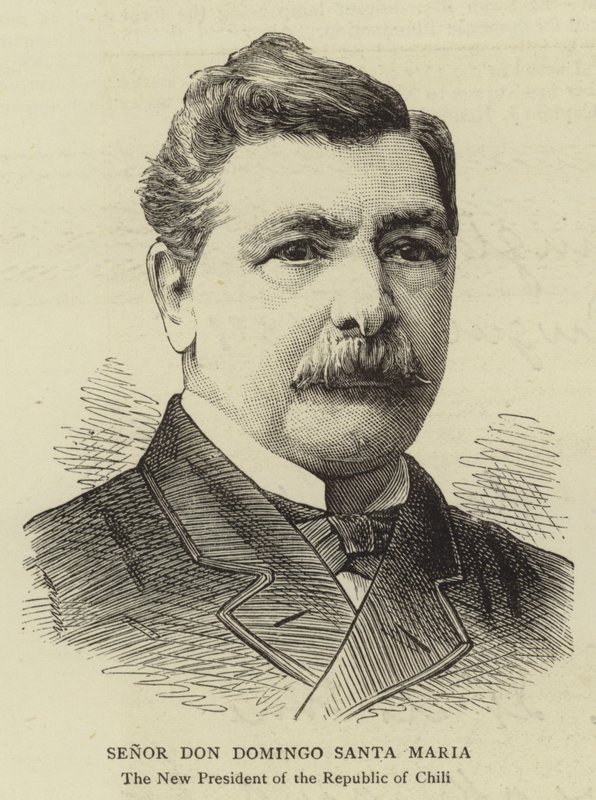 Senor Don Domingo Santa Maria (gravering) af English School