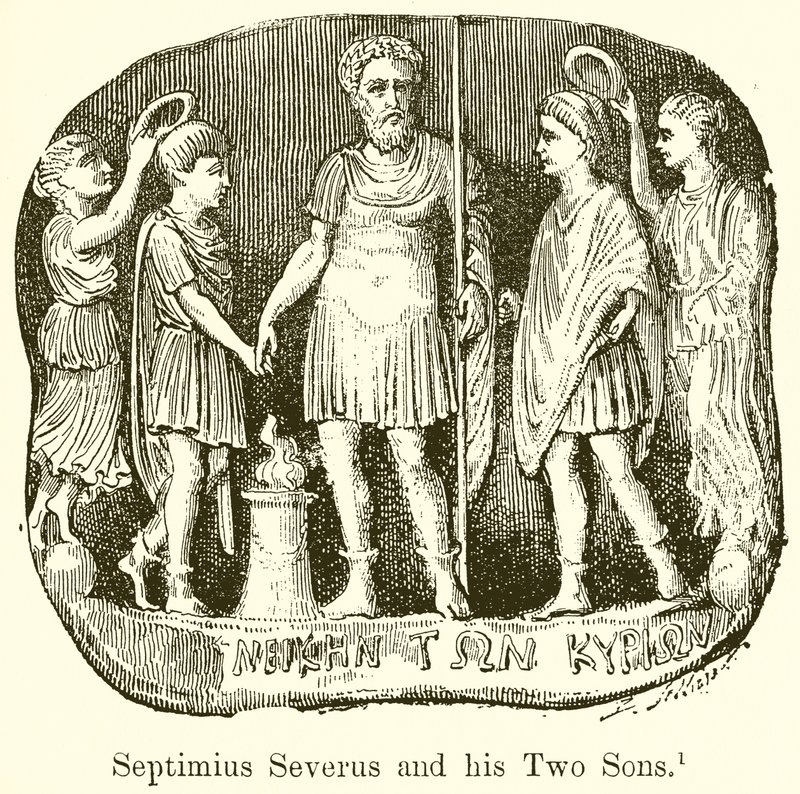 Septimius Severus og hans to sønner af English School