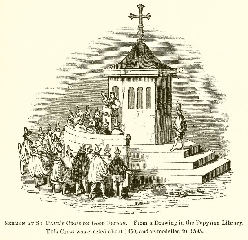 Prædiken ved St Pauls Cross langfredag af English School