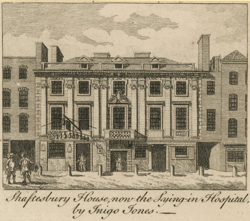 Shaftesbury House, nu Lying in Hospital, designet af Inigo Jones af English School