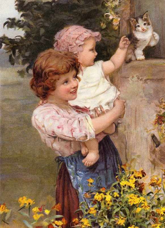 "Give hånd!" (chromolitho) af English School