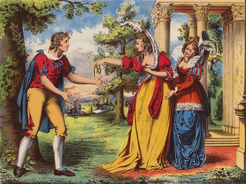 Shakespeare: Som du vil (chromolitho) af English School
