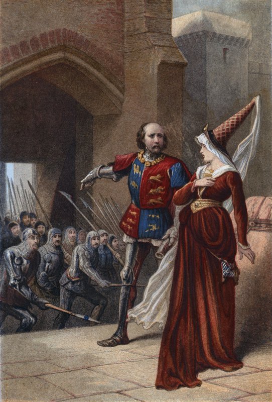 Shakespeare, Kong Henry IV, del I, anden akt, scene 3 af English School