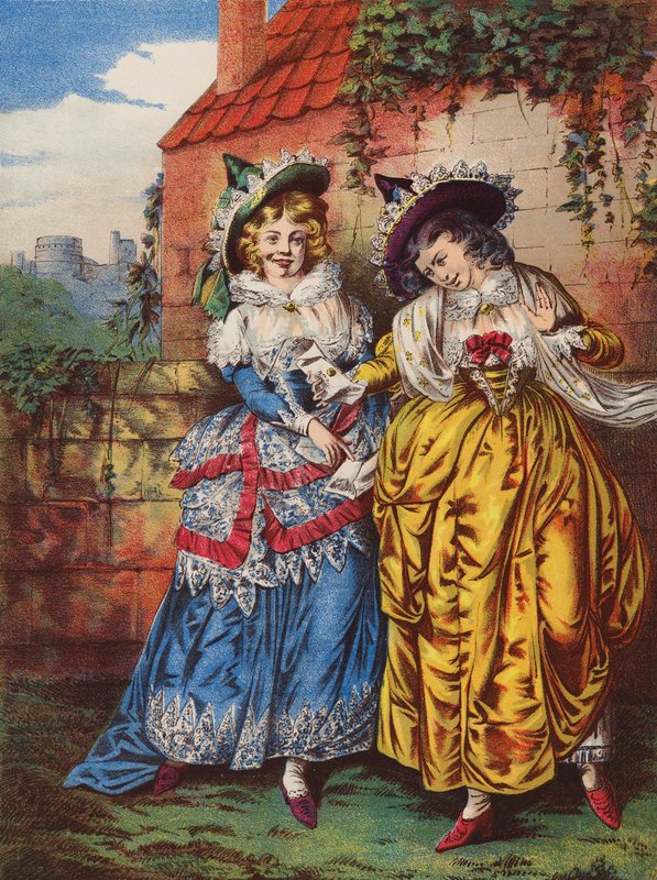 Shakespeare: De lystige koner i Windsor (chromolitho) af English School