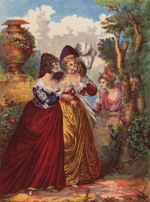 Shakespeare: Stor ståhej for ingenting (chromolitho) af English School