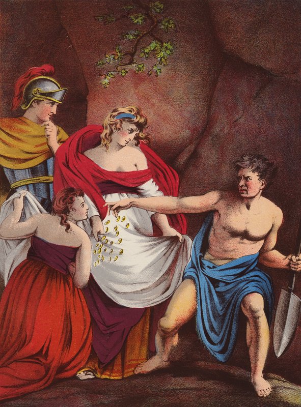 Shakespeare: Timon af Athen (chromolitho) af English School