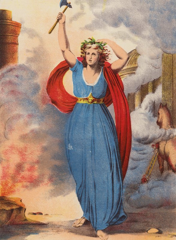Shakespeare: Troilus og Cressida (chromolitho) af English School