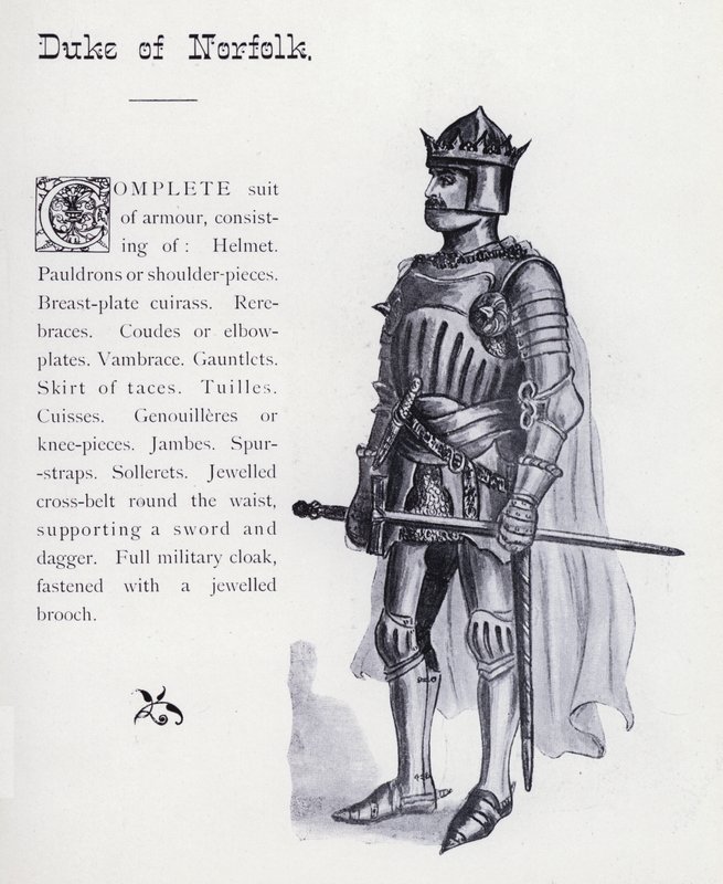 Shakespeares King Richard III: Duke of Norfolk (litho) af English School