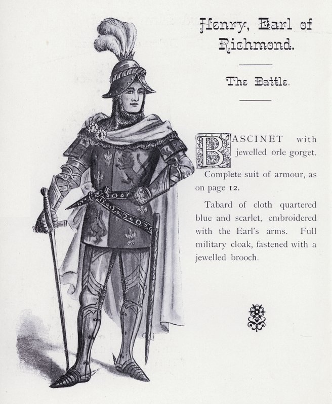 Shakespeares King Richard III: Henry, Earl of Richmond, The Battle (litho) af English School