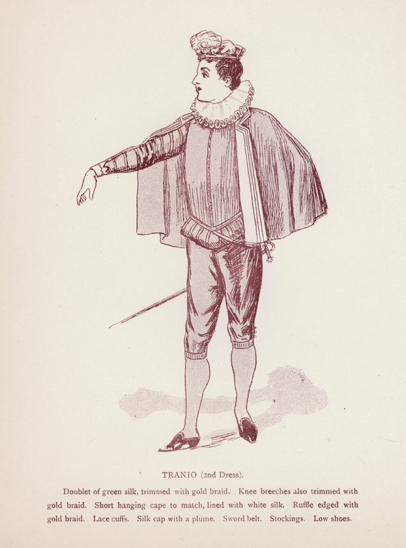 Shakespeares Taming of the Shrew: Tranio, 2nd Dress (litho) af English School
