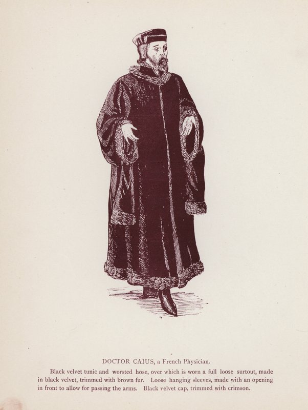 Shakespeares The Merry Wives of Windsor: Doctor Caius, a French Physician (litho) af English School