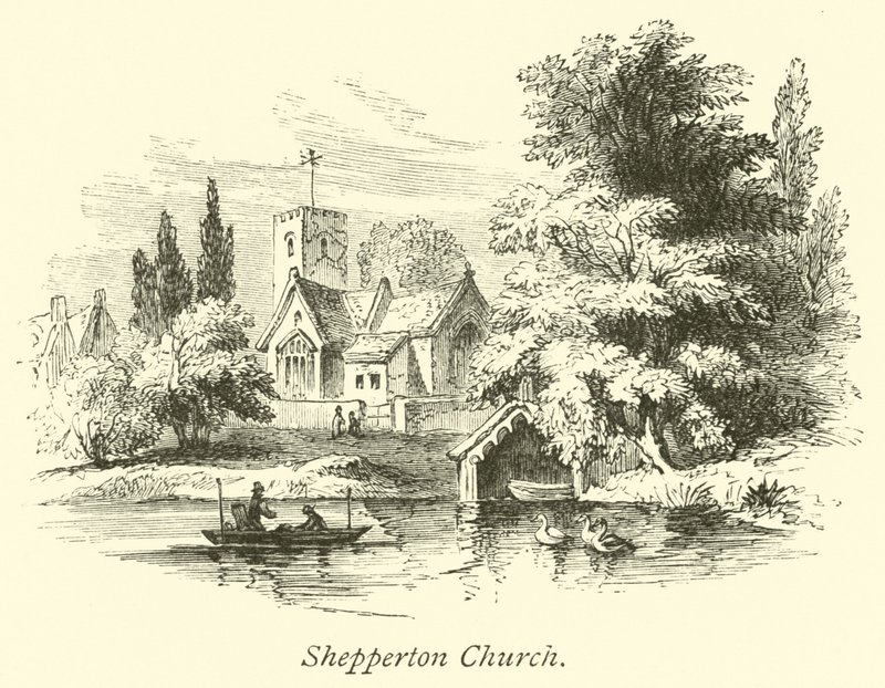 Shepperton Church  af English School