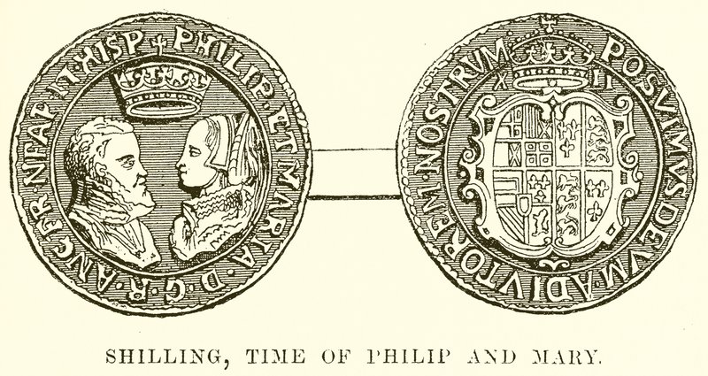Shilling, Filips og Marias tid af English School