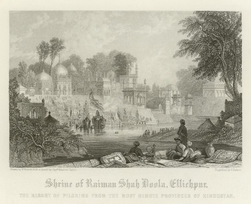 Raiman Shah Doolas helligdom, Ellichpur, Indien af English School