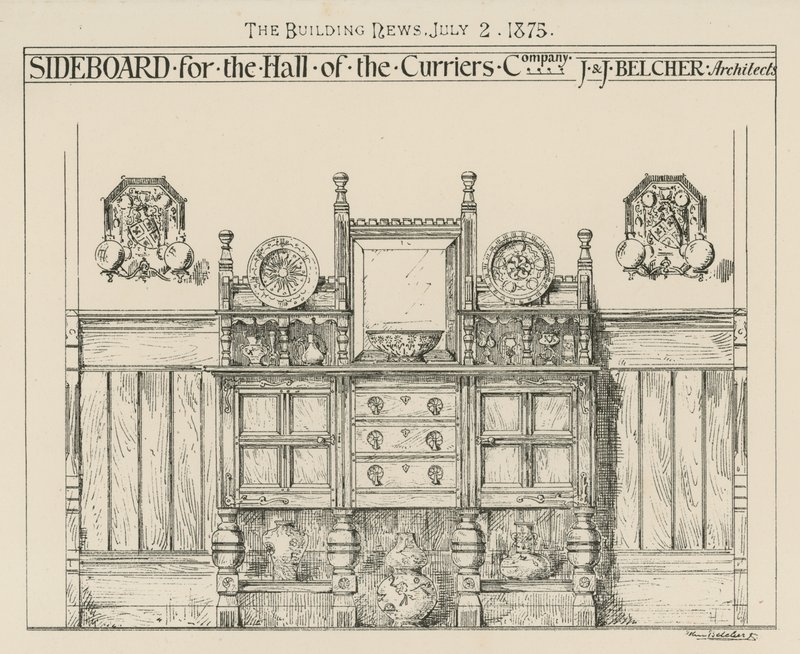 Skænk til Hall of the Curriers Company af English School