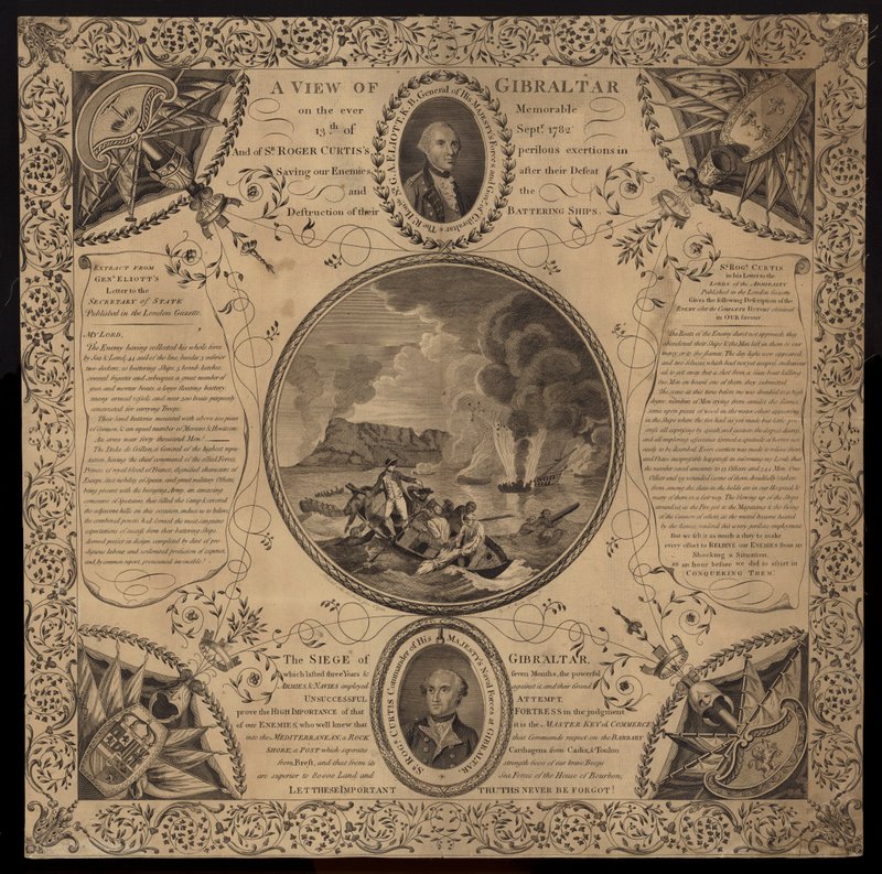 Belejring af Gibraltar, 1779-1783 af English School