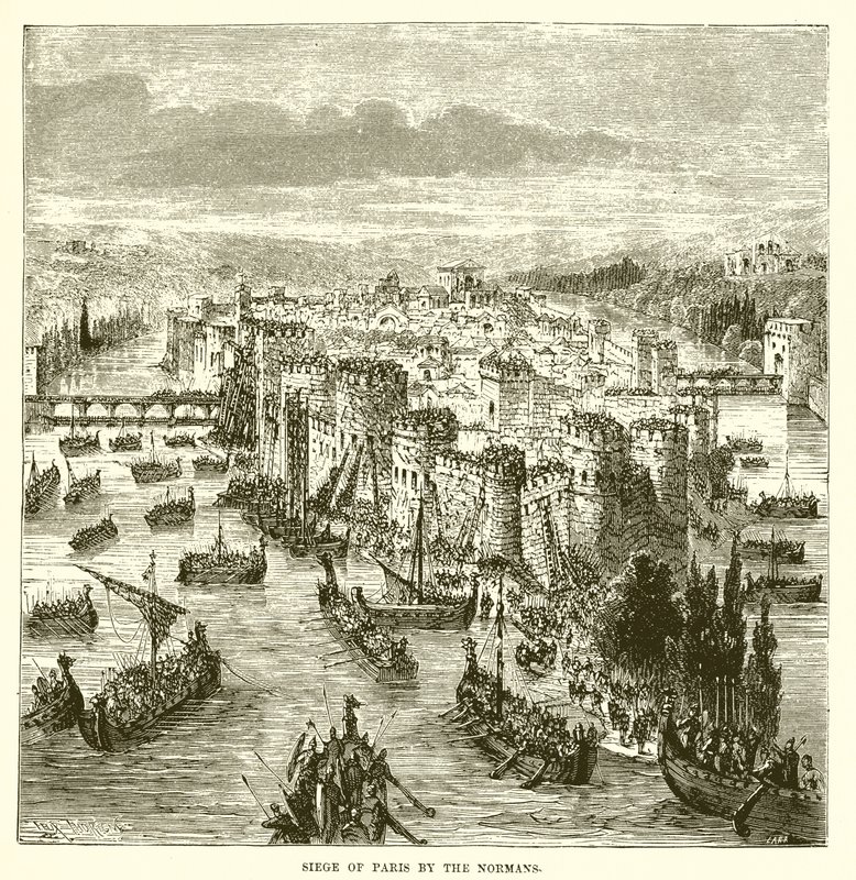 Normannernes belejring af Paris af English School