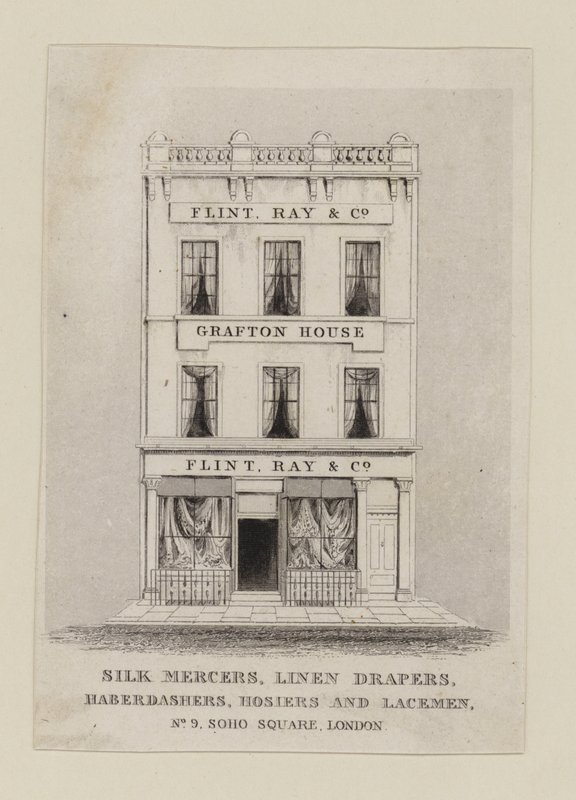 Silk Mercer, Flint Ray & Co, handelskort af English School