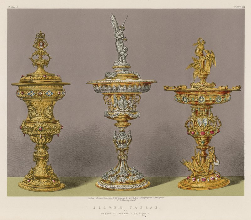 Silver Tazzas af Mrs S Garrard and Co, London af English School