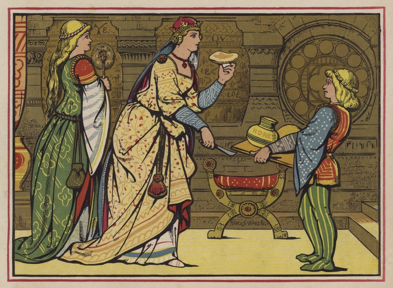 Sing A Song Of Sixpence (farve litho) af English School