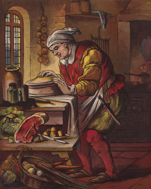 Syng en sang af sixpence (farve litho) af English School
