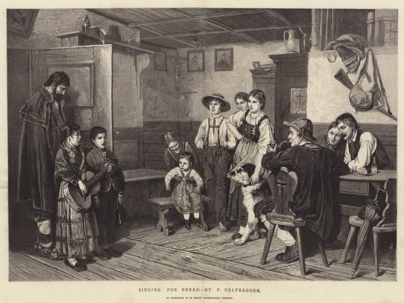 Singing for Bread (gravering) af English School