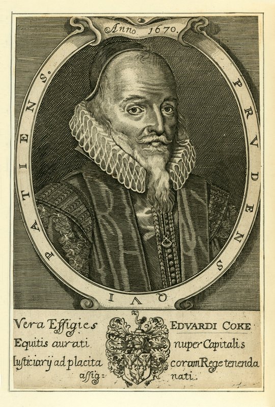 Sir Edward Coke af English School
