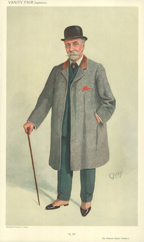 Sir Edward Daniel Walker, E D, 13. oktober 1909, Vanity Fair tegnefilm af English School