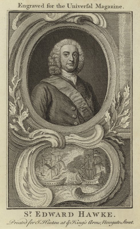 Sir Edward Hawke af English School