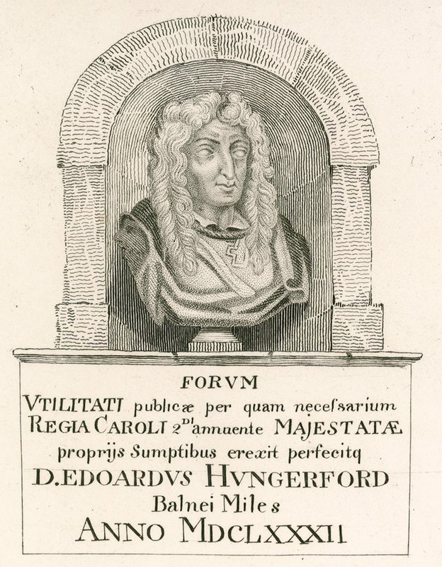 Sir Edward Hungerford, som blev skabt til Ridder af Bath ved kroningen af kong Charles II af English School