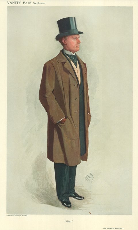 Sir Edward Tennant, Glen, 2. november 1910, tegnefilm Vanity Fair af English School