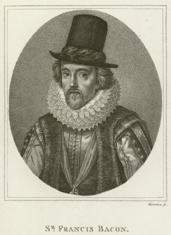 Sir Francis Bacon (gravering) af English School