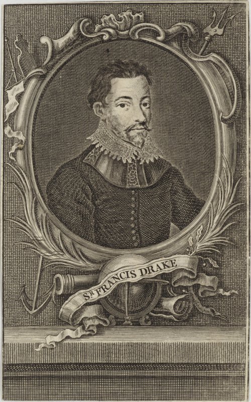 Sir Francis Drake af English School