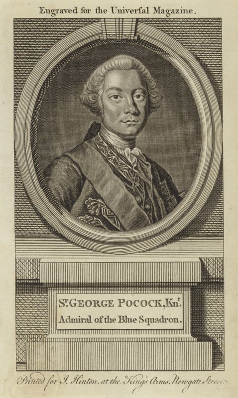 Sir George Pocock, ridder, admiral af den blå eskadron af English School