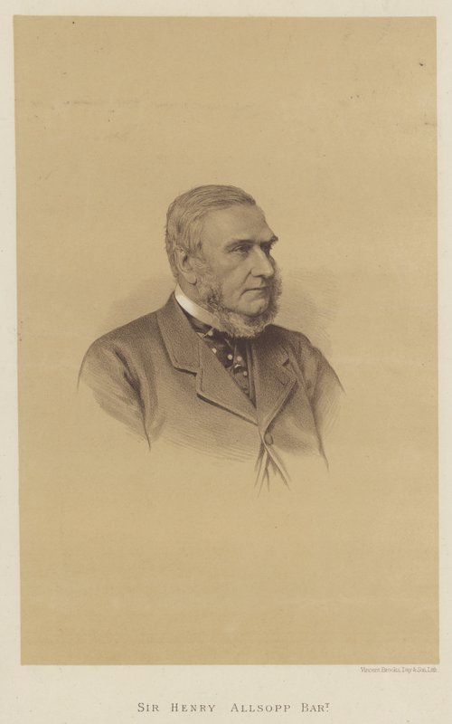 Sir Henry Allsopp, baronet (litografi) af English School