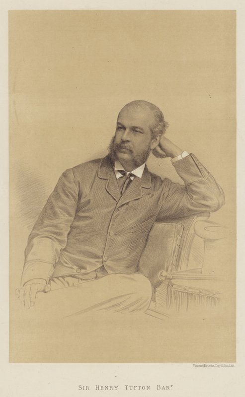 Sir Henry Tufton, Baronet (litho) af English School