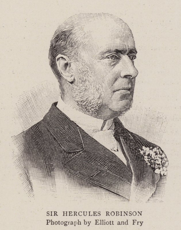 Sir Hercules Robinson (gravering) af English School