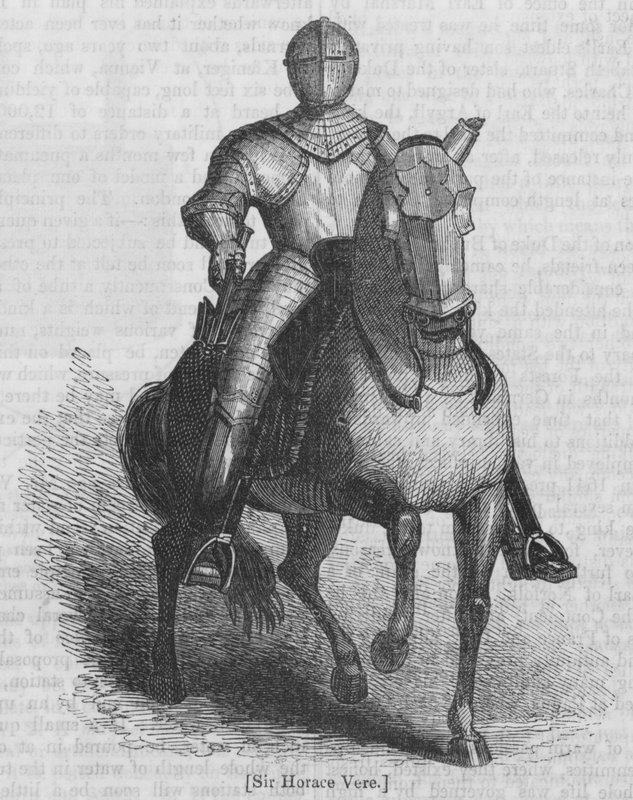 Sir Horace Vere (gravering) af English School