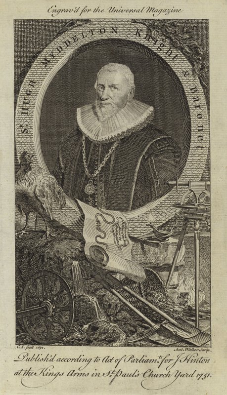Sir Hugh Myddelton, Ridder og Baronet af English School